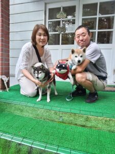 我が家の愛犬芽衣ちゃんと佑くん