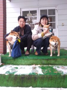 我が家の愛犬せごどんくんと茶々ちゃんと九兵衛くん